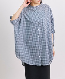 Fizz | 【Fizz/フィズ】　ギンガムチェックバックギャザーブラウス(シャツ/ブラウス)