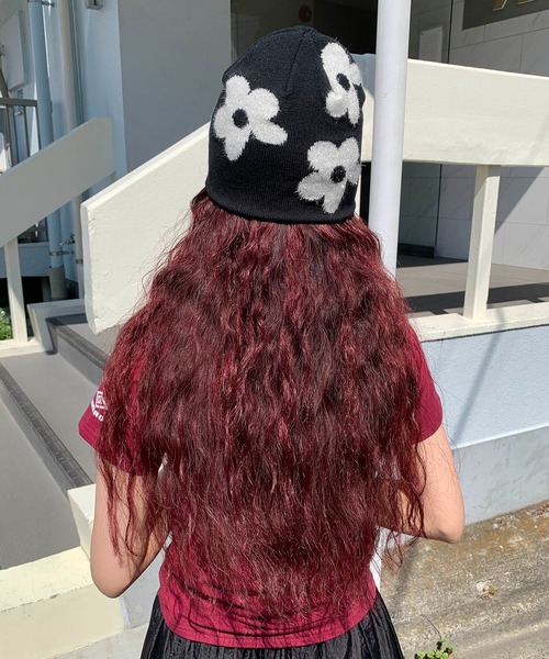 Casselini（キャセリーニ）の「[UMBRO × Casselini] Summerフラワーワッチ（ニットキャップ/ビーニー・レディース・グレー/ブラック/ホワイト・FREE）」の10枚目の写真