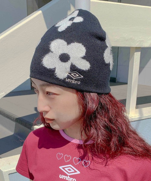 Casselini（キャセリーニ）の「[UMBRO × Casselini] Summerフラワーワッチ（ニットキャップ/ビーニー・レディース・グレー/ブラック/ホワイト・FREE）」の21枚目の写真