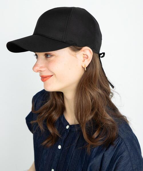 URBAN RESEARCH Sonny Label（アーバンリサーチサニーレーベル）の「UVCUTバックリボンキャップ（キャップ・レディース・ピンク/ライトベージュ/ブラック・ONE）」の2枚目の写真