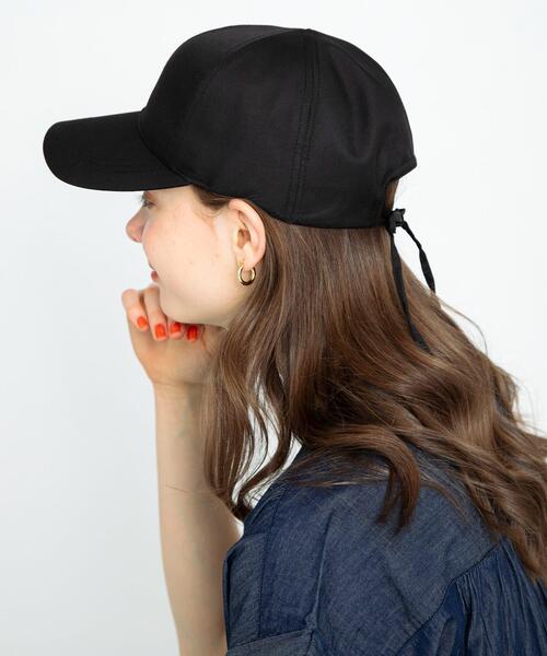 URBAN RESEARCH Sonny Label（アーバンリサーチサニーレーベル）の「UVCUTバックリボンキャップ（キャップ・レディース・ピンク/ライトベージュ/ブラック・ONE）」の5枚目の写真