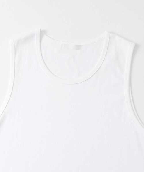 SENSE OF PLACE by URBAN RESEARCH（センスオブプレイスバイアーバンリサーチ）の「コットンスムースタンクトップ（タンクトップ・メンズ・ブラック/ホワイト/ベージュ・MEDIUM/LARGE）」の13枚目の写真