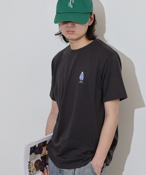 FUNALIVE(ファンアライブ)の「フロントプリントTシャツ UVカット COOL&DRY(Tシャツ/カットソー・メンズ・ホワイト系その他/ピンク/ライトグリーン/ライトブラック/サーモンピンク/ホワイト系その他3/ブラック系その他4/ホワイト/ミント/ネイビー/イエロー/インディゴブルー/ライトベージュ/ブラック/サックスブルー/ホワイト系その他2/ホワイト系その他4/ブラック系その他3/ライトイエロー/スミクロ/グレイッシュベージュ/ホワイト系その他5/ブラック系その他2/グレイッシュブルー・M/L/LL)」の10枚目の写真