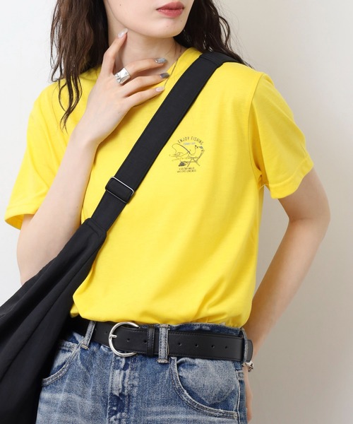 FUNALIVE(ファンアライブ)の「フロントプリントTシャツ UVカット COOL&DRY(Tシャツ/カットソー・メンズ・ホワイト系その他/ピンク/ライトグリーン/ライトブラック/サーモンピンク/ホワイト系その他3/ブラック系その他4/ホワイト/ミント/ネイビー/イエロー/インディゴブルー/ライトベージュ/ブラック/サックスブルー/ホワイト系その他2/ホワイト系その他4/ブラック系その他3/ライトイエロー/スミクロ/グレイッシュベージュ/ホワイト系その他5/ブラック系その他2/グレイッシュブルー・M/L/LL)」の21枚目の写真