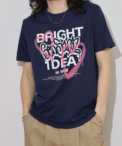 FUNALIVE(ファンアライブ)の「フロントプリントTシャツ UVカット COOL&DRY(Tシャツ/カットソー・メンズ・ホワイト系その他/ピンク/ライトグリーン/ライトブラック/サーモンピンク/ホワイト系その他3/ブラック系その他4/ホワイト/ミント/ネイビー/イエロー/インディゴブルー/ライトベージュ/ブラック/サックスブルー/ホワイト系その他2/ホワイト系その他4/ブラック系その他3/ライトイエロー/スミクロ/グレイッシュベージュ/ホワイト系その他5/ブラック系その他2/グレイッシュブルー・M/L/LL)」の19枚目の写真