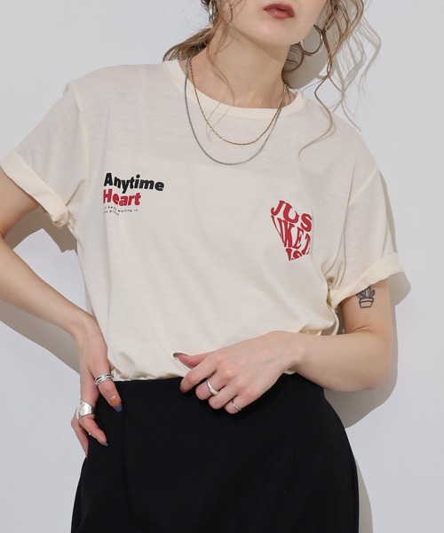 FUNALIVE(ファンアライブ)の「フロントプリントTシャツ UVカット COOL&DRY(Tシャツ/カットソー・メンズ・ホワイト系その他/ピンク/ライトグリーン/ライトブラック/サーモンピンク/ホワイト系その他3/ブラック系その他4/ホワイト/ミント/ネイビー/イエロー/インディゴブルー/ライトベージュ/ブラック/サックスブルー/ホワイト系その他2/ホワイト系その他4/ブラック系その他3/ライトイエロー/スミクロ/グレイッシュベージュ/ホワイト系その他5/ブラック系その他2/グレイッシュブルー・M/L/LL)」の7枚目の写真