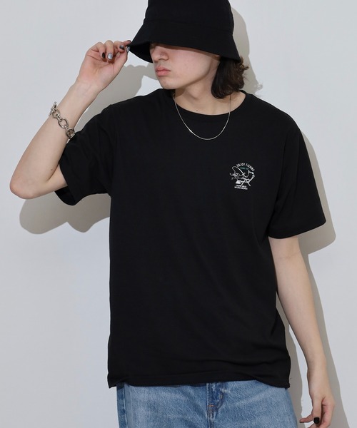 FUNALIVE(ファンアライブ)の「フロントプリントTシャツ UVカット COOL&DRY(Tシャツ/カットソー・メンズ・ホワイト系その他/ピンク/ライトグリーン/ライトブラック/サーモンピンク/ホワイト系その他3/ブラック系その他4/ホワイト/ミント/ネイビー/イエロー/インディゴブルー/ライトベージュ/ブラック/サックスブルー/ホワイト系その他2/ホワイト系その他4/ブラック系その他3/ライトイエロー/スミクロ/グレイッシュベージュ/ホワイト系その他5/ブラック系その他2/グレイッシュブルー・M/L/LL)」の11枚目の写真