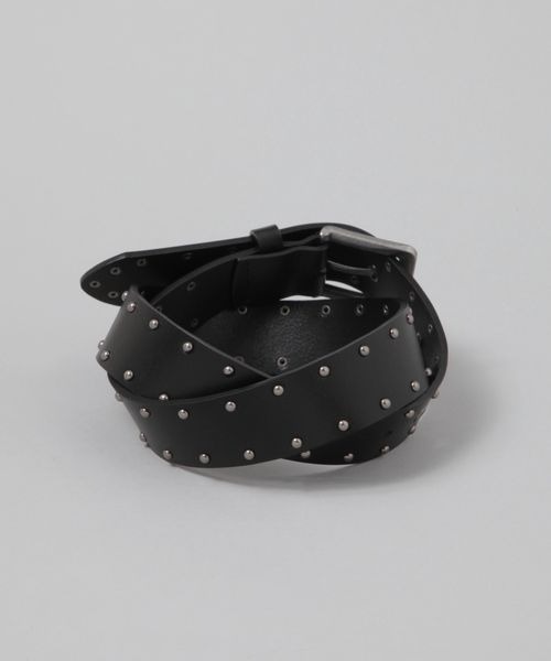 JEANASIS（ジーナシス）の「ラインスタッズベルト/325143（ベルト・レディース・ホワイト/ブラック・FREE）」の3枚目の写真