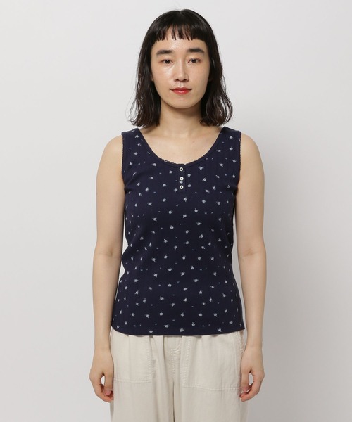トップス nico Cassette Chart｜Knuth Marf/logo stripe polo knit 半袖ニット