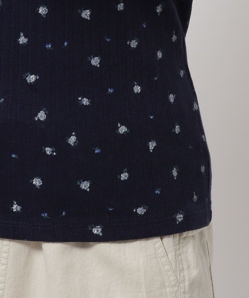 niko and...（ニコアンド）の「小花アイレットテレコタンクトップ（タンクトップ・レディース・ネイビー/オフホワイト/グレー・LARGE/MEDIUM）」の21枚目の写真