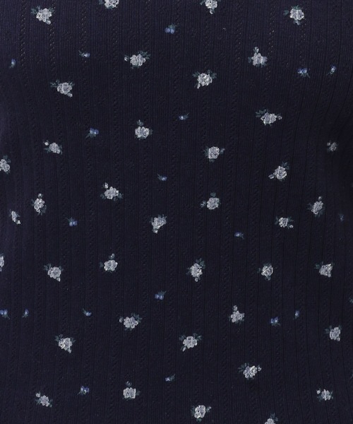 niko and...（ニコアンド）の「小花アイレットテレコタンクトップ（タンクトップ・レディース・ネイビー/オフホワイト/グレー・LARGE/MEDIUM）」の22枚目の写真