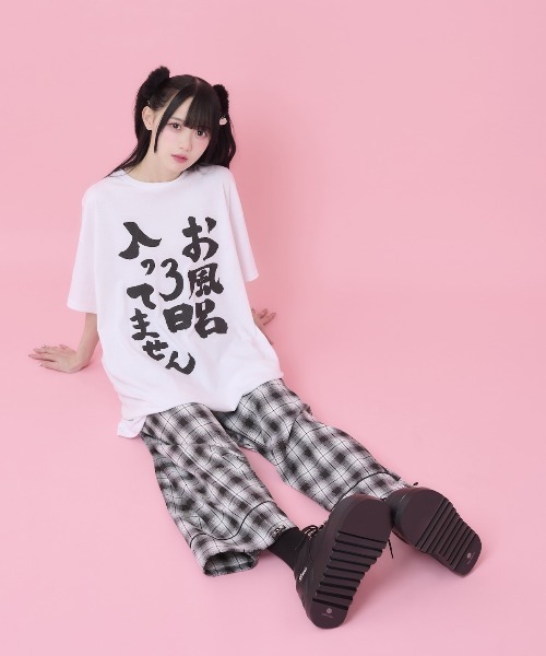 Hauls(ハウルズ)の「風呂キャンBIGTEE(Tシャツ/カットソー・レディース・ホワイト・F)」の5枚目の写真