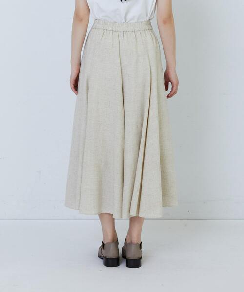 LOISIR（ロワズィール）の「【MTサイズ有り】レーヨンリネンスラブローンフレアースカート（スカート・レディース・キナリ/ネイビー・M/MT）」の19枚目の写真