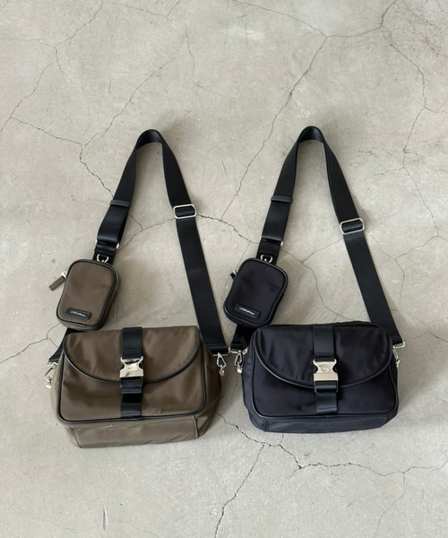 LOWELL things（ロウェル　シングス）の「ABILITY/ナイロンボディバッグ/男女兼用（ボディバッグ/ウエストポーチ・レディース・ブラック/カーキ・フリー）」の4枚目の写真