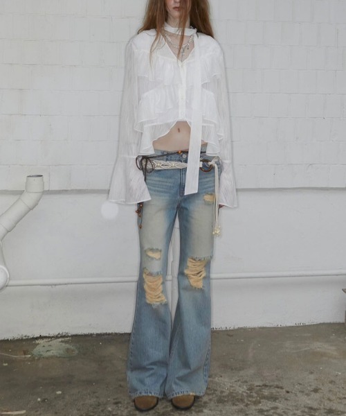 ブラウス シャツ 「NOT KNOWING」Bohem Chiffon Blouse レディース NOT KNOWING】Bohem Chiffon Blouse（シャツ/ブラウス）｜NOT
