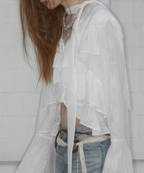 ブラウス シャツ 「NOT KNOWING」Bohem Chiffon Blouse レディース NOT KNOWING】Bohem Chiffon Blouse（シャツ/ブラウス）｜NOT