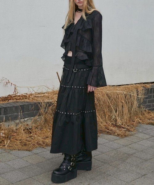 ブラウス シャツ 「NOT KNOWING」Bohem Chiffon Blouse レディース NOT KNOWING】Bohem Chiffon Blouse（シャツ/ブラウス）｜NOT