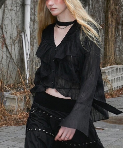 ブラウス シャツ 「NOT KNOWING」Bohem Chiffon Blouse レディース NOT KNOWING】Bohem Chiffon Blouse（シャツ/ブラウス）｜NOT