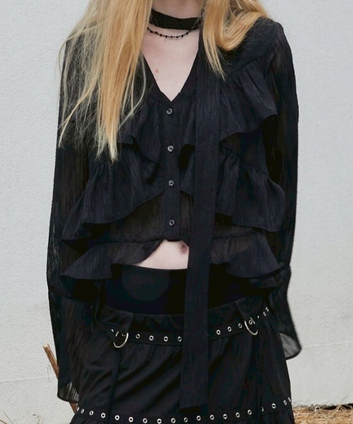 ブラウス シャツ 「NOT KNOWING」Bohem Chiffon Blouse レディース NOT KNOWING】Bohem Chiffon Blouse（シャツ/ブラウス）｜NOT