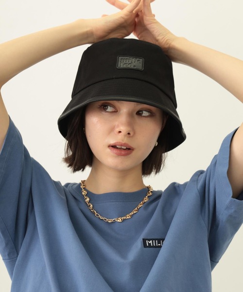 MILKFED.（ミルクフェド）の「PIPING CANVAS HAT（ハット・レディース・ブラック/ブラウン/ベージュ・ONE SIZE）」の2枚目の写真