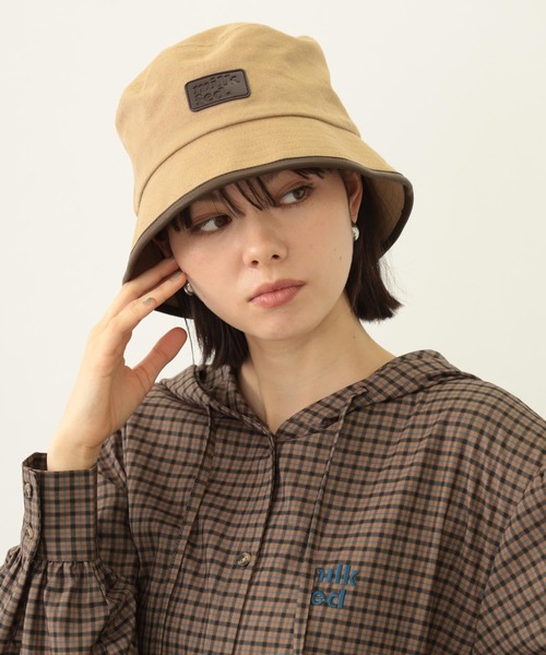 MILKFED.（ミルクフェド）の「PIPING CANVAS HAT（ハット・レディース・ブラック/ブラウン/ベージュ・ONE SIZE）」の5枚目の写真