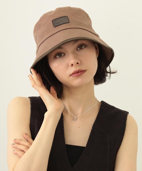 MILKFED.（ミルクフェド）の「PIPING CANVAS HAT（ハット・レディース・ブラック/ブラウン/ベージュ・ONE SIZE）」の8枚目の写真