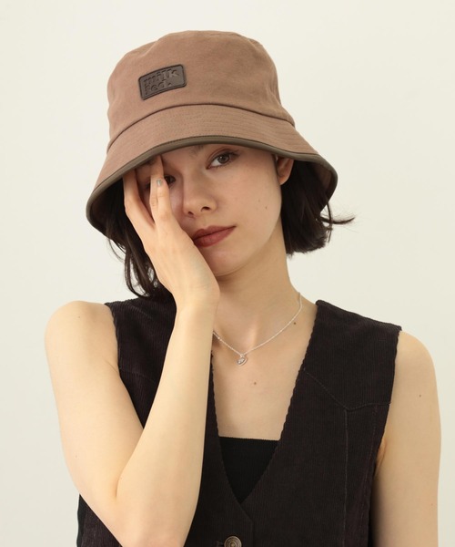 MILKFED.（ミルクフェド）の「PIPING CANVAS HAT（ハット・レディース・ブラック/ブラウン/ベージュ・ONE SIZE）」の9枚目の写真