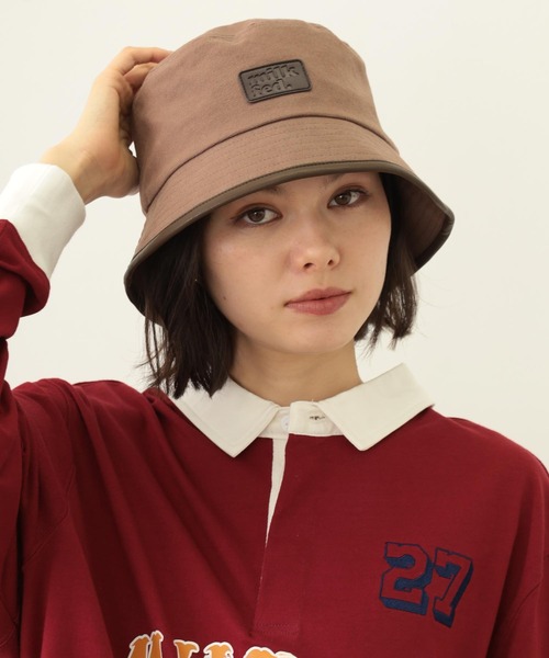 MILKFED.（ミルクフェド）の「PIPING CANVAS HAT（ハット・レディース・ブラック/ブラウン/ベージュ・ONE SIZE）」の14枚目の写真