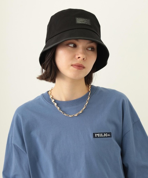 MILKFED.（ミルクフェド）の「PIPING CANVAS HAT（ハット・レディース・ブラック/ブラウン/ベージュ・ONE SIZE）」の16枚目の写真