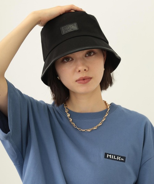 MILKFED.（ミルクフェド）の「PIPING CANVAS HAT（ハット・レディース・ブラック/ブラウン/ベージュ・ONE SIZE）」の17枚目の写真