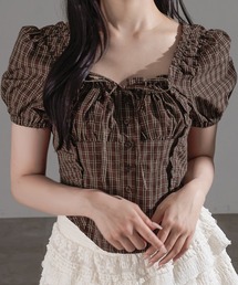 apres jour mignon | スクエアピンタックブラウス【ZOZOTOWN限定アイテム】(シャツ/ブラウス)