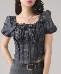 shirring blouse（シャーリングブラウス）（シャツ/ブラウス）｜SENEE