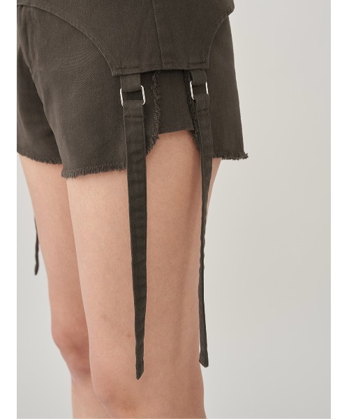 ダーリッチ darich レイヤードチェックショートパンツ ネイビー FL ダーリッチ darich レイヤードチェックショートパンツ ネイビー