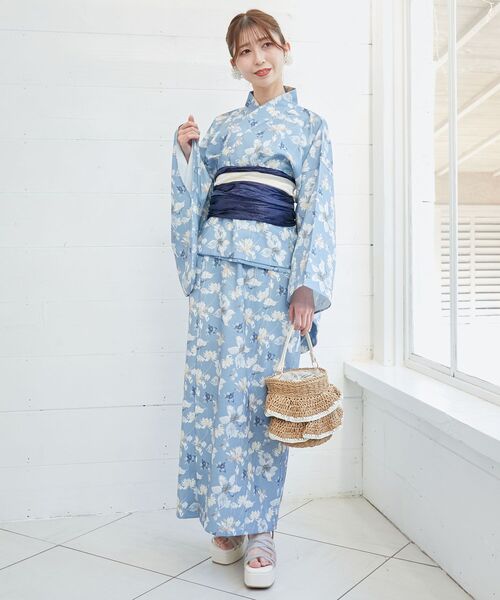 MAJESTIC LEGON（マジェスティックレゴン）の「ワンピでも着れる2WAY浴衣（浴衣・レディース・ピンク系その他2/ブルー系その他4/ブルー系その他2/イエロー系その他/ホワイト系その他2・MEDIUM）」の14枚目の写真