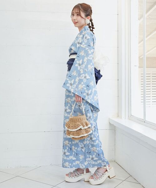 MAJESTIC LEGON（マジェスティックレゴン）の「ワンピでも着れる2WAY浴衣（浴衣・レディース・ピンク系その他2/ブルー系その他4/ブルー系その他2/イエロー系その他/ホワイト系その他2・MEDIUM）」の15枚目の写真