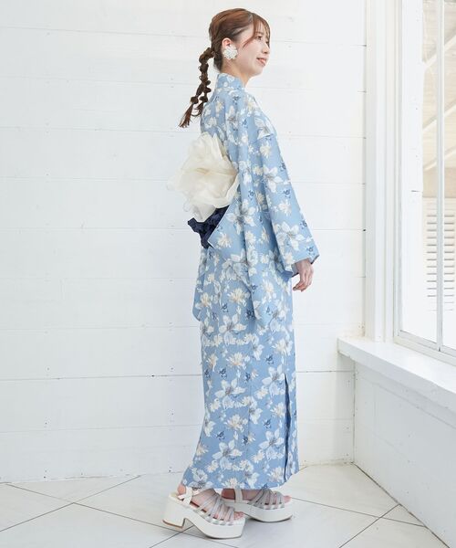 MAJESTIC LEGON（マジェスティックレゴン）の「ワンピでも着れる2WAY浴衣（浴衣・レディース・ピンク系その他2/ブルー系その他4/ブルー系その他2/イエロー系その他/ホワイト系その他2・MEDIUM）」の16枚目の写真