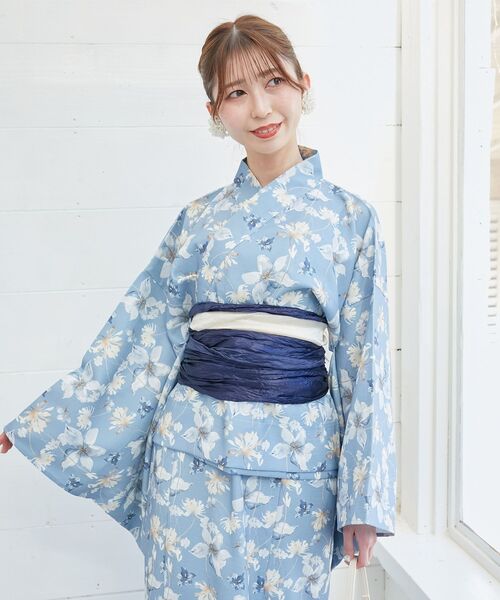 MAJESTIC LEGON（マジェスティックレゴン）の「ワンピでも着れる2WAY浴衣（浴衣・レディース・ピンク系その他2/ブルー系その他4/ブルー系その他2/イエロー系その他/ホワイト系その他2・MEDIUM）」の18枚目の写真