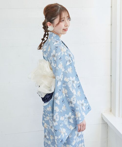 MAJESTIC LEGON（マジェスティックレゴン）の「ワンピでも着れる2WAY浴衣（浴衣・レディース・ピンク系その他2/ブルー系その他4/ブルー系その他2/イエロー系その他/ホワイト系その他2・MEDIUM）」の20枚目の写真