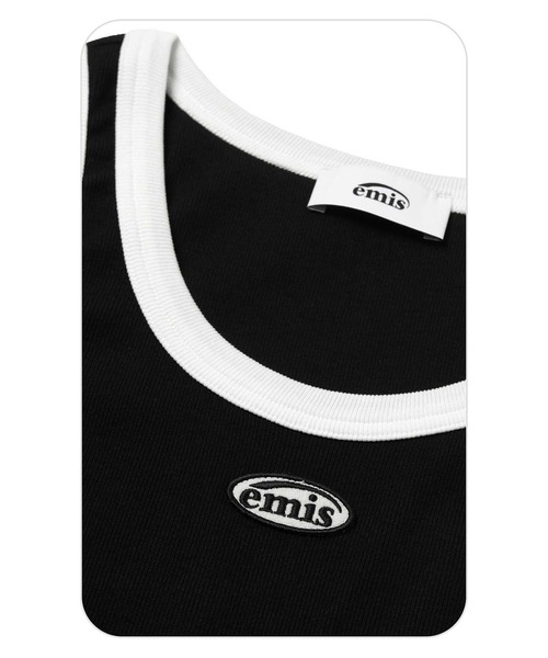 EMIS（イミス）の「MINI WAPPEN SLEEVELESS TOP-BLACK/WHITE（タンクトップ・レディース・ホワイト×ブラック/ブラック×ホワイト・FREE）」の5枚目の写真