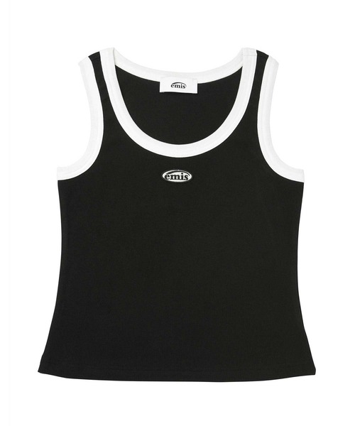 EMIS（イミス）の「MINI WAPPEN SLEEVELESS TOP-BLACK/WHITE（タンクトップ・レディース・ホワイト×ブラック/ブラック×ホワイト・FREE）」の3枚目の写真