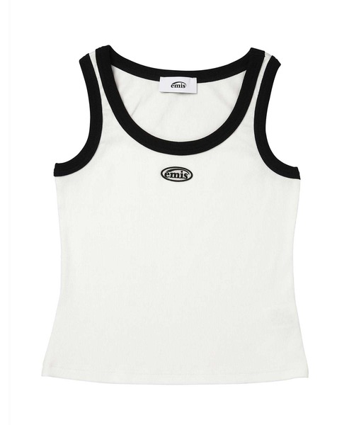 EMIS（イミス）の「MINI WAPPEN SLEEVELESS TOP-BLACK/WHITE（タンクトップ・レディース・ホワイト×ブラック/ブラック×ホワイト・FREE）」の6枚目の写真