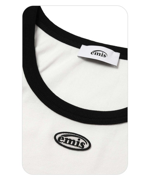 EMIS（イミス）の「MINI WAPPEN SLEEVELESS TOP-BLACK/WHITE（タンクトップ・レディース・ホワイト×ブラック/ブラック×ホワイト・FREE）」の8枚目の写真