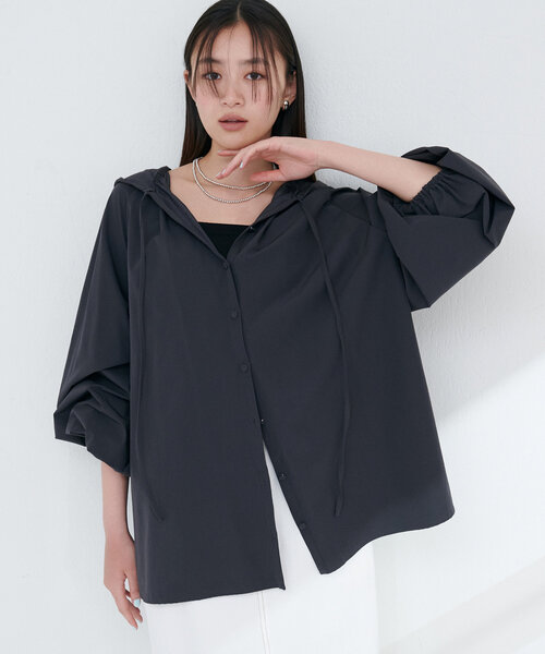 ナチュラルクチュール　ラッシュガード natural couture ラッシュガード 「WEB限定」フード付きラッシュ
