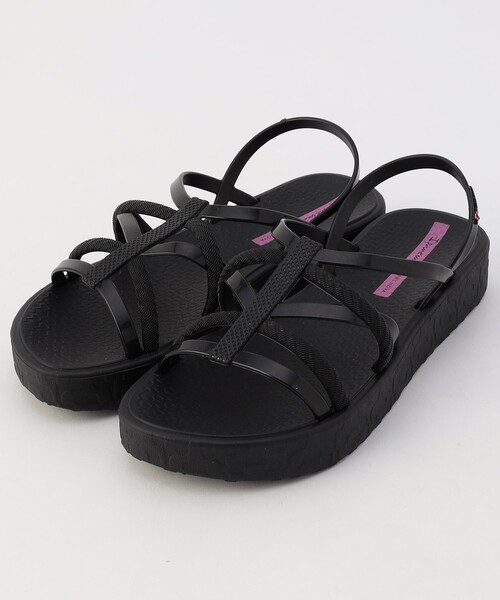 FREAK'S STORE（フリークスストア）の「Ipanema/イパネマ DIVERSA FLATFORM[35～37サイズ展開]/ディベルサフラットフォーム（サンダル・レディース・ブラック/ベージュ・35/36/37）」の2枚目の写真