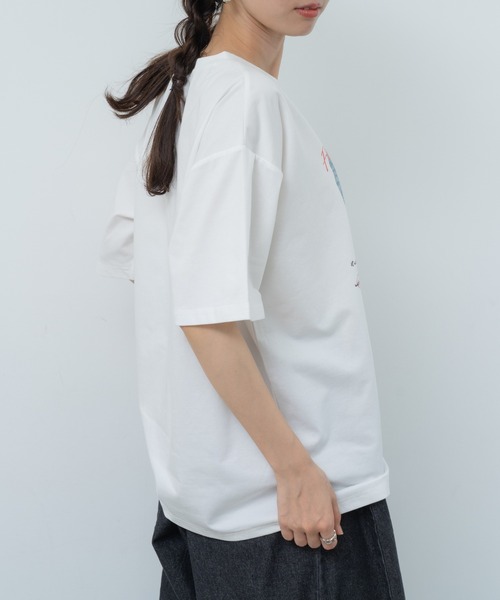 refinedworks(リファインドワークス)の「【refinedworks】ヴィンテージ感 漂う フォトプリントTシャツ!(Tシャツ/カットソー・レディース・カーキ/ホワイト/ブラック・FREE)」の9枚目の写真