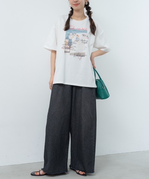 refinedworks(リファインドワークス)の「【refinedworks】ヴィンテージ感 漂う フォトプリントTシャツ!(Tシャツ/カットソー・レディース・カーキ/ホワイト/ブラック・FREE)」の19枚目の写真
