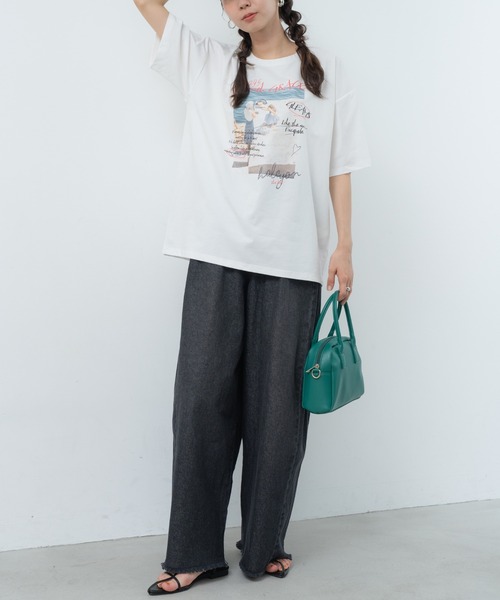 refinedworks(リファインドワークス)の「【refinedworks】ヴィンテージ感 漂う フォトプリントTシャツ!(Tシャツ/カットソー・レディース・カーキ/ホワイト/ブラック・FREE)」の20枚目の写真