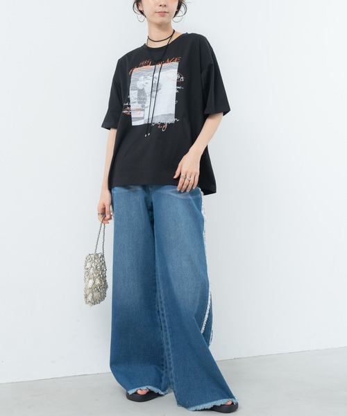 refinedworks(リファインドワークス)の「【refinedworks】ヴィンテージ感 漂う フォトプリントTシャツ!(Tシャツ/カットソー・レディース・カーキ/ホワイト/ブラック・FREE)」の16枚目の写真