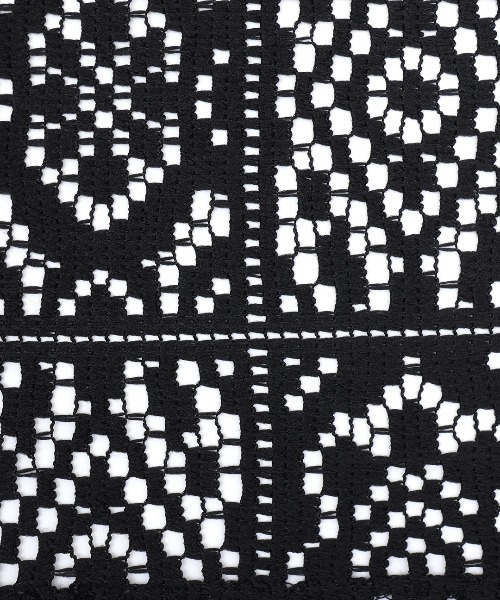 チチカカ（チチカカ）の「パッチワーク風レースカーディガン（カーディガン/ボレロ・レディース・ブラック/ホワイト・FREE）」の16枚目の写真