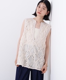 N.（N. Natural Beauty Basic） | レース刺繍ベスト(ベスト)